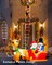 LED Christmas Lights - 10ft Christmas Decorative Ladder Lights with Santa Claus, Xmas Decorations Light for Indoor Outdoor, Window, Garden, Home, Wall, Xmas Tree Decor - Multicolor